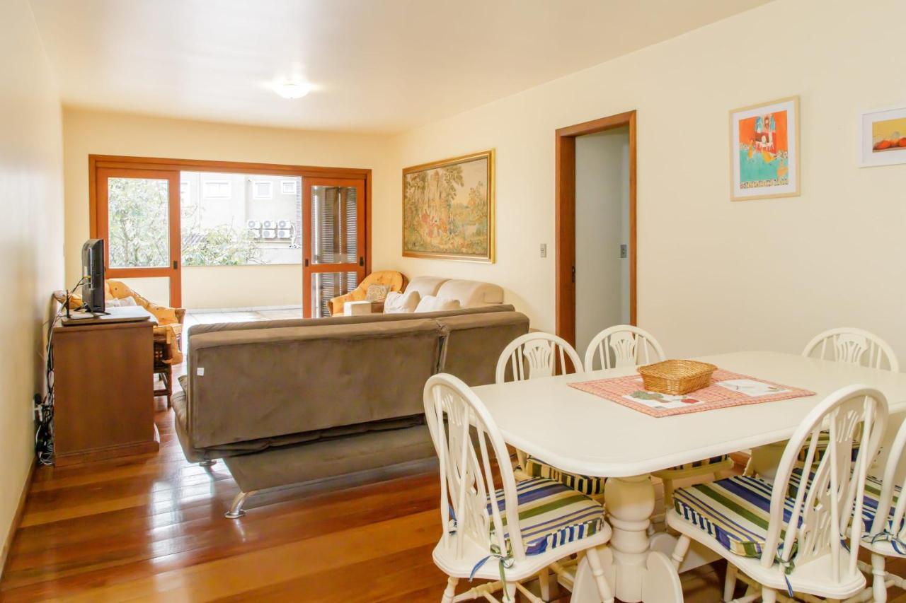 Apartamento Amplo E Aconchegante Na Av Das Hortencias No Centro De Gramado Esterno foto